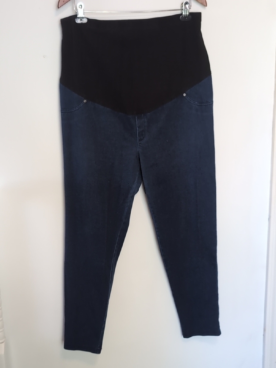 Time and Tru Denim - Time And Tru Dark Blue Above Belly Maternity Jean Size Extra large